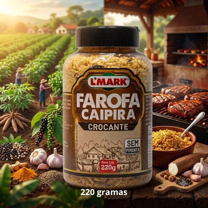 Farofa Caipira Crocante 220g (Suave & Apimentada)