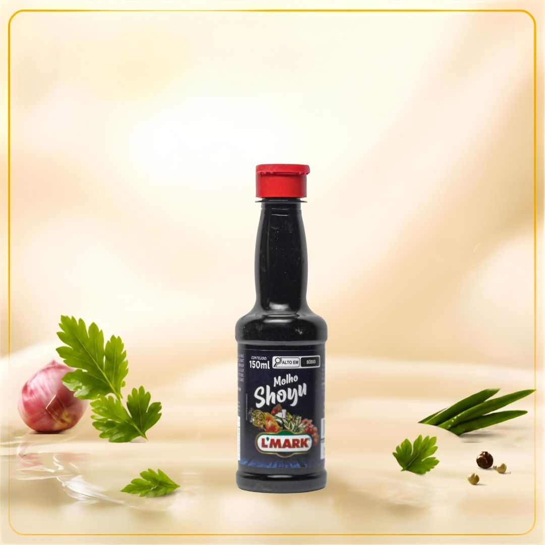Molho Shoyu 150ml - L'Mark Temperos e Condimentos Artesanais - Fabrica em Palmas TO