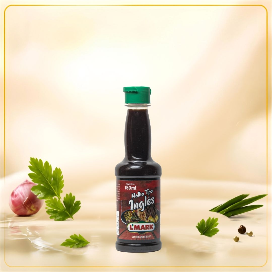 Molho Tipo Ingles 150ml - L'Mark Temperos e Condimentos Artesanais - Fabrica em Palmas TO