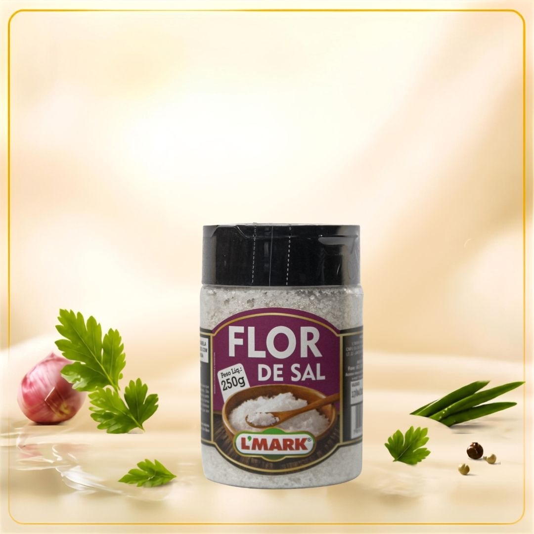 Flor de Sal Pote 250g - L'Mark Temperos e Condimentos Artesanais - Fabrica em Palmas TO
