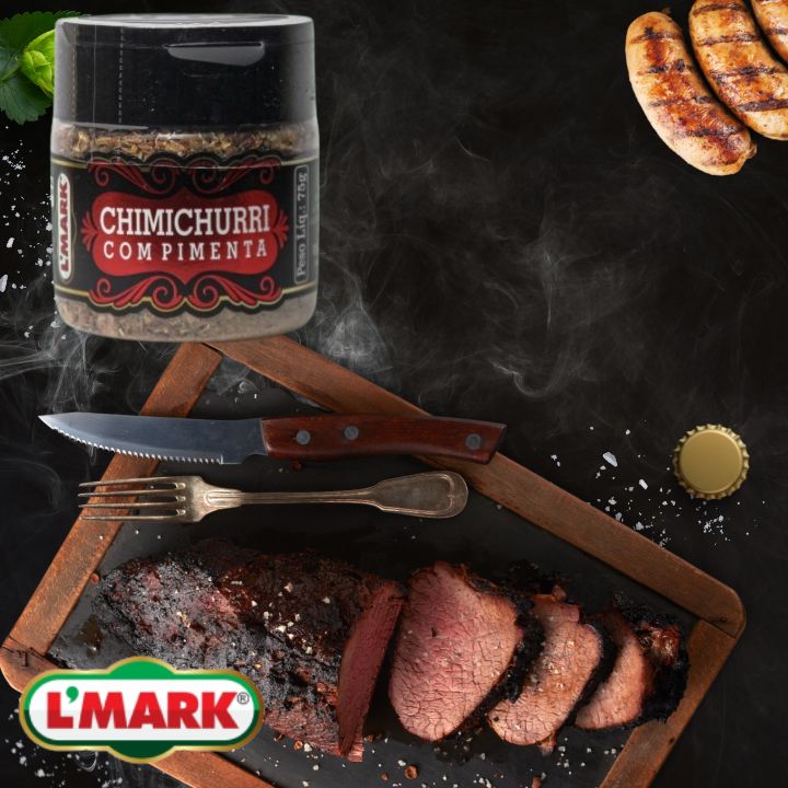 Temperos e codimentos Churrasco chimichurri com pimenta L mark temperos